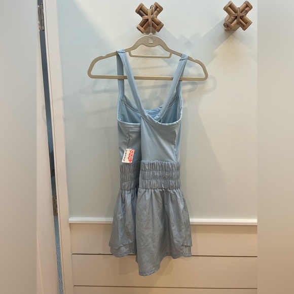 FP Movement by Free People Women's Way Home Skort Romper, Blue Pearl, L - Picture 7 of 7